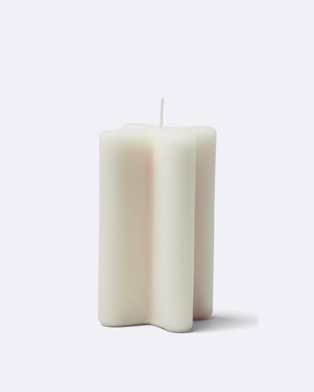 block candle cross - ivory