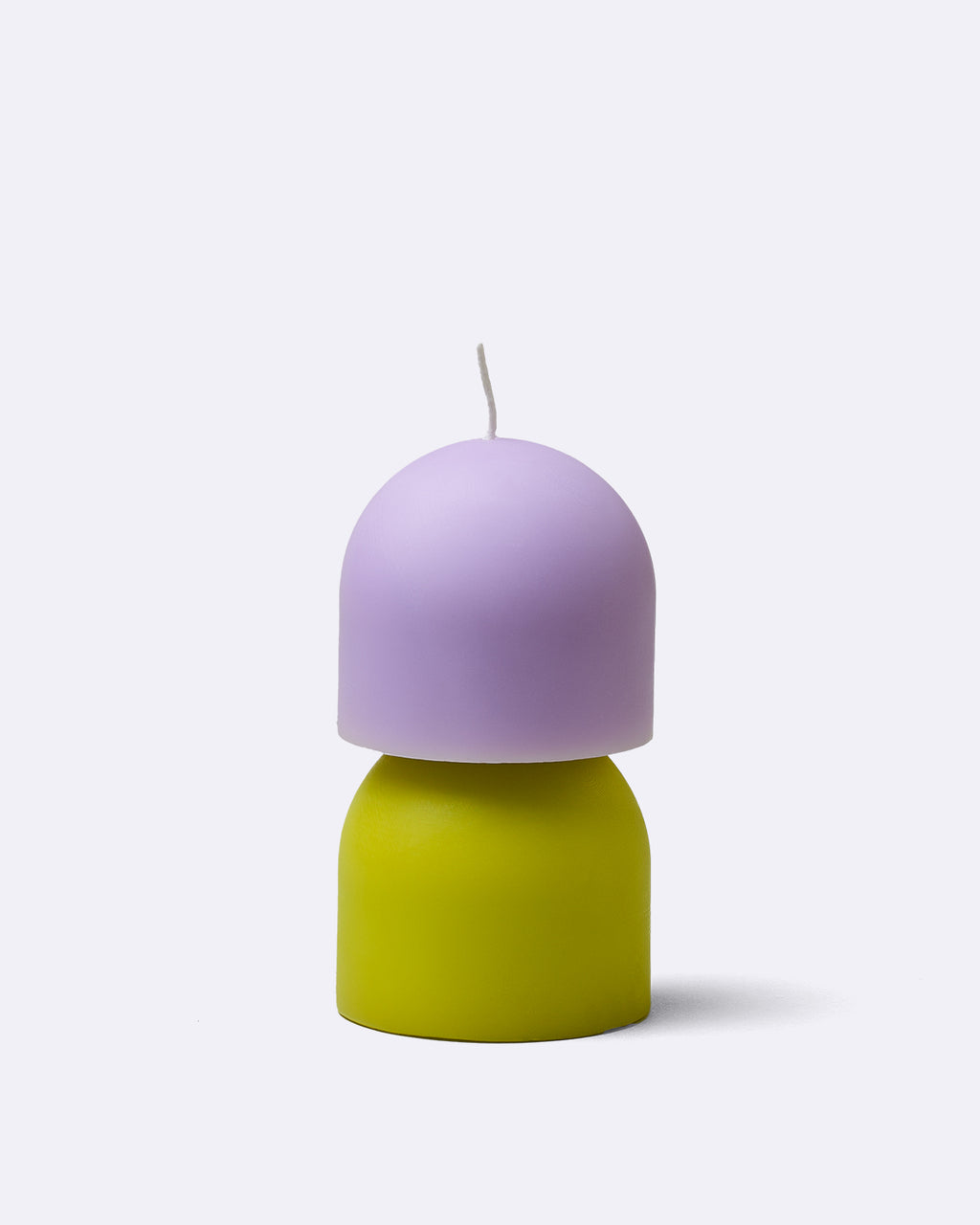 block candle hemisphere -   lavender and lime