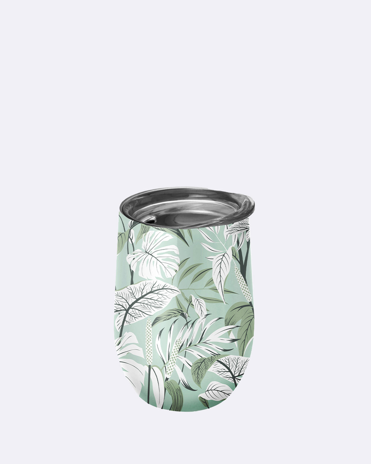 Thermobecher aus Edelstahl - bioloco office - 420ml - ideal fürs Büro - Mint Leaves