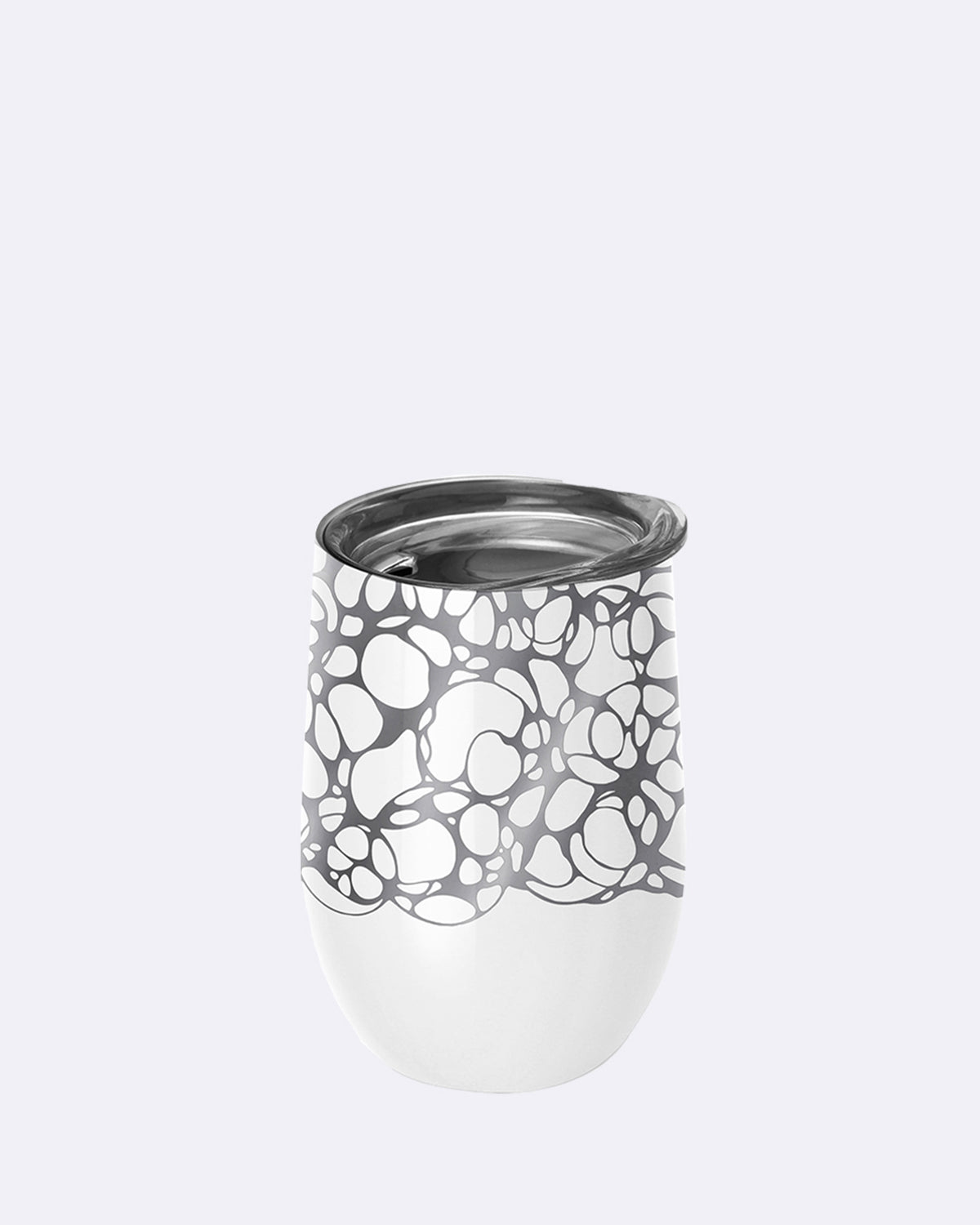 Thermobecher aus Edelstahl - bioloco office - 420ml - ideal fürs Büro - silver swell