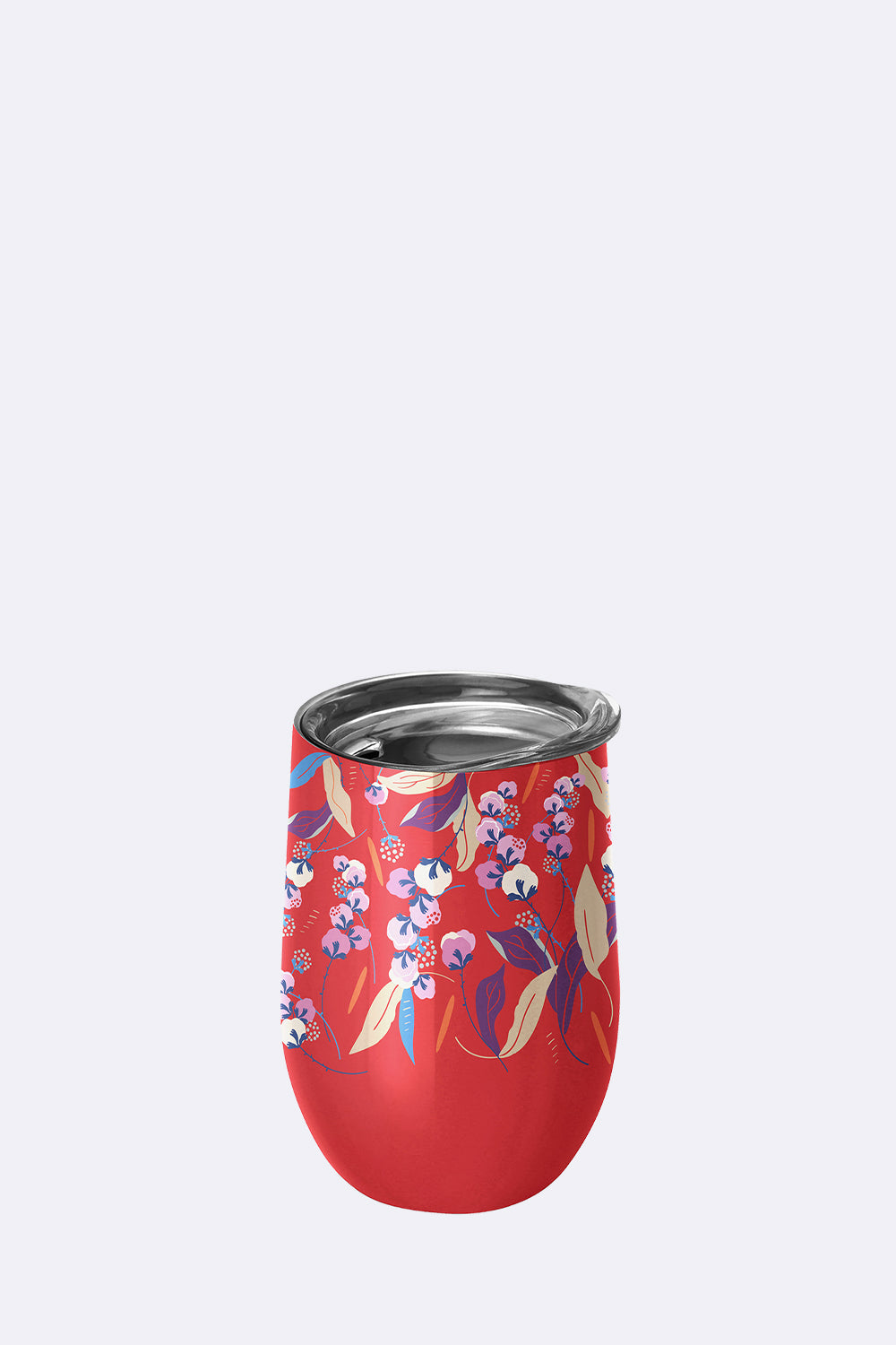 Thermobecher aus Edelstahl - bioloco office - 420ml - ideal fürs Büro - magic flower