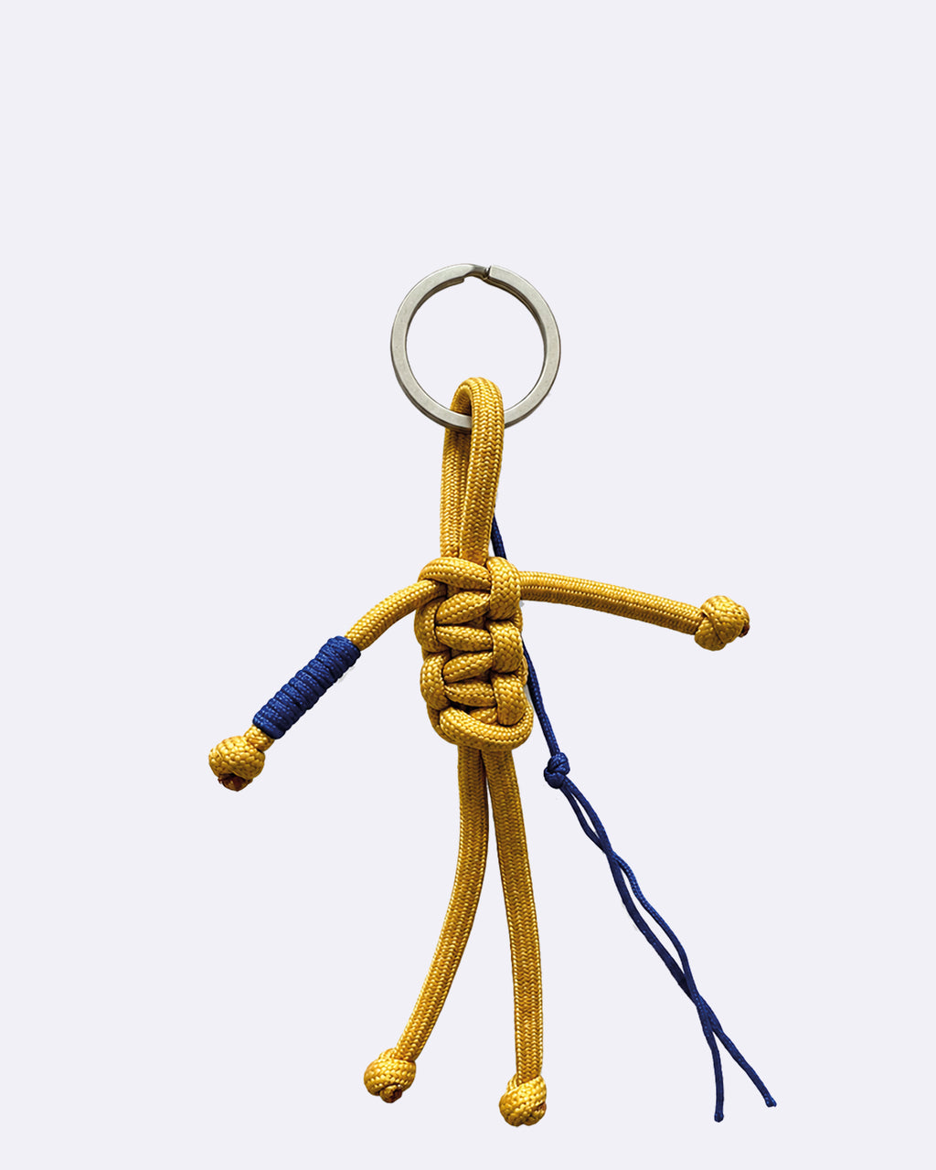 best friend keychain - khaki & blue