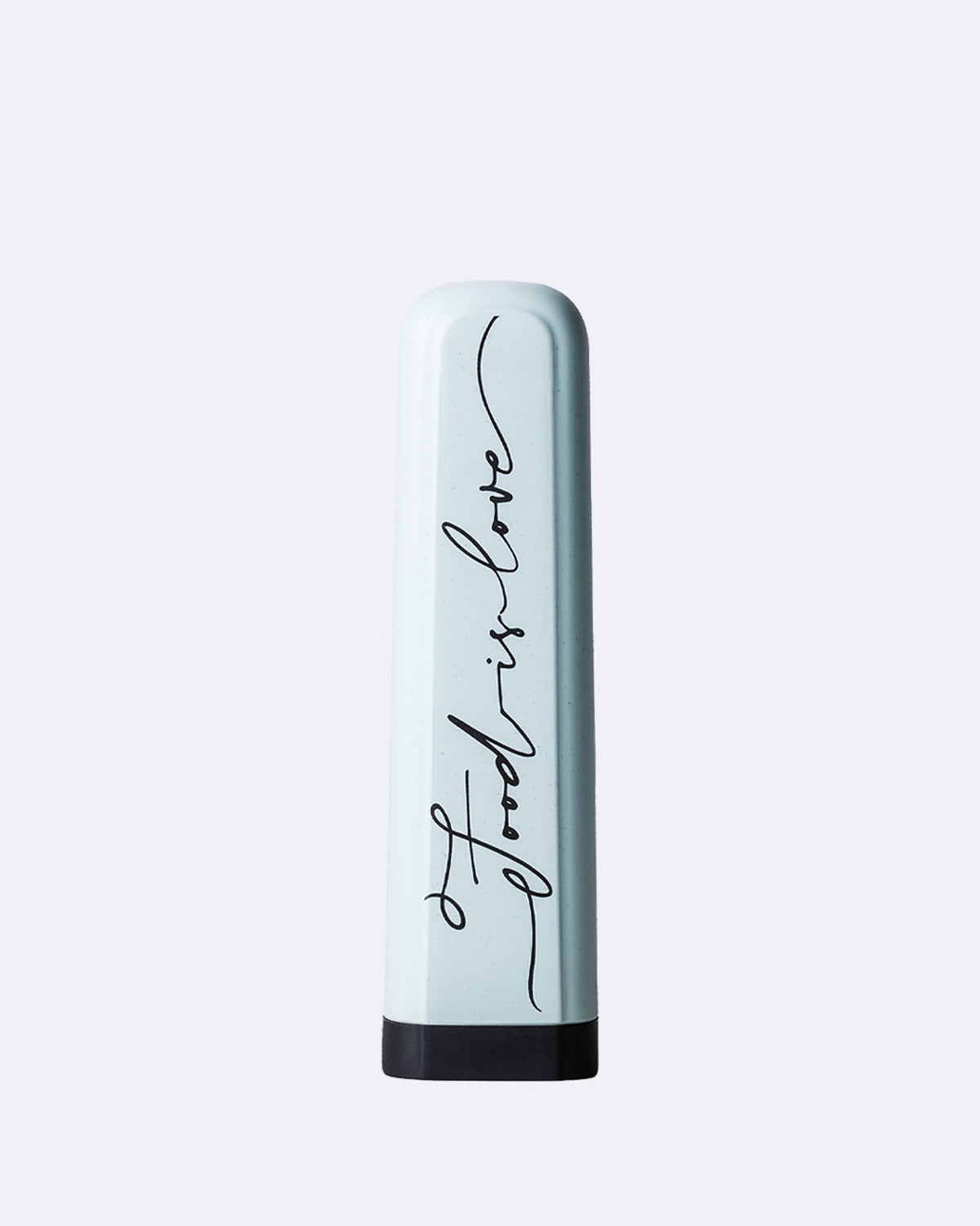 To-Go Besteckset mit verschließbarer Hülle in weiß mit schwarzer Schrift