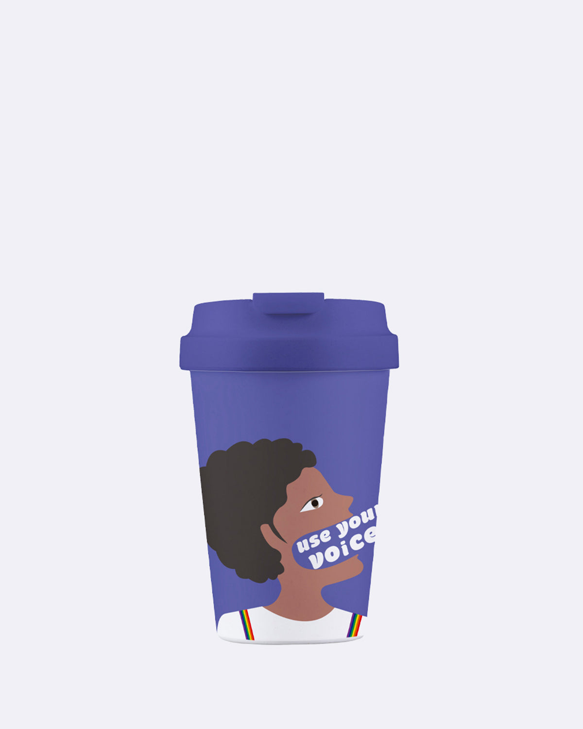 Nachhaltiger Kaffeebecher to go - bioloco plant easy cup - 350 ml - use your voice - Illustration