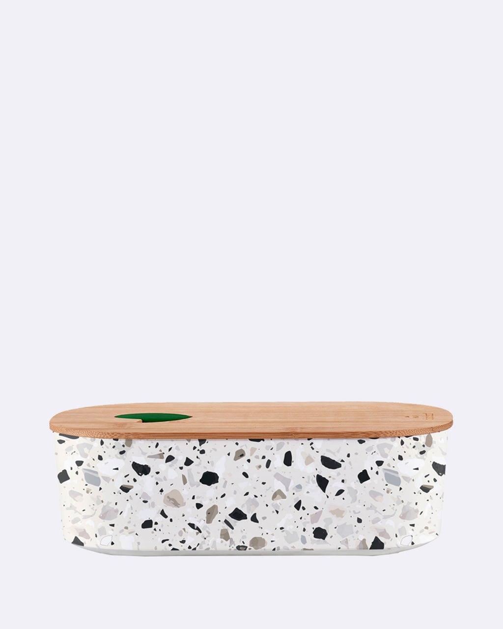 bioloco plant lunch box oval natural terrazo 