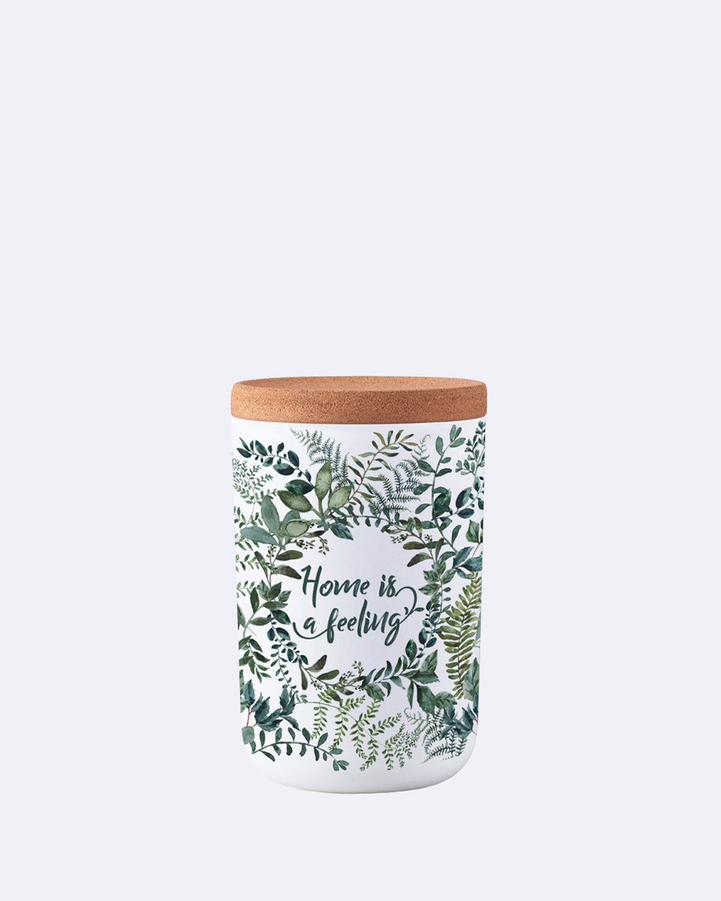 Storage container - large green leaves