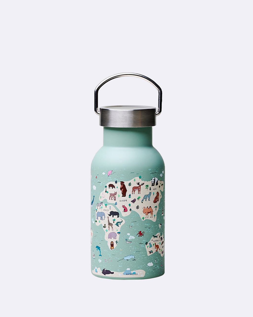 Bouteille isotherme Bioloco Sky Kids avec carte des animaux