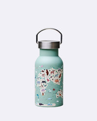 Bouteille isotherme Bioloco Sky Kids avec carte des animaux