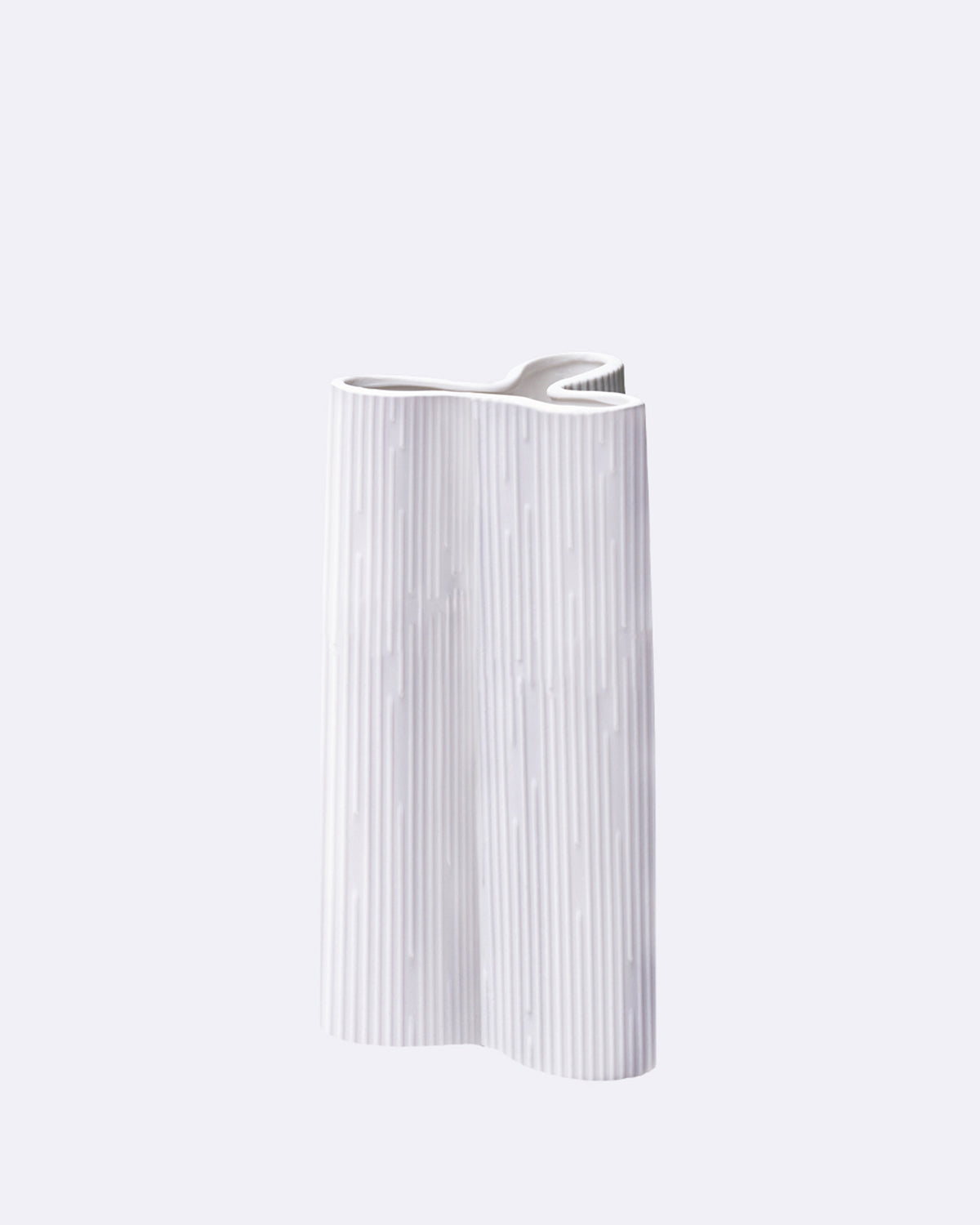 Vase aus Keramik in weiß 