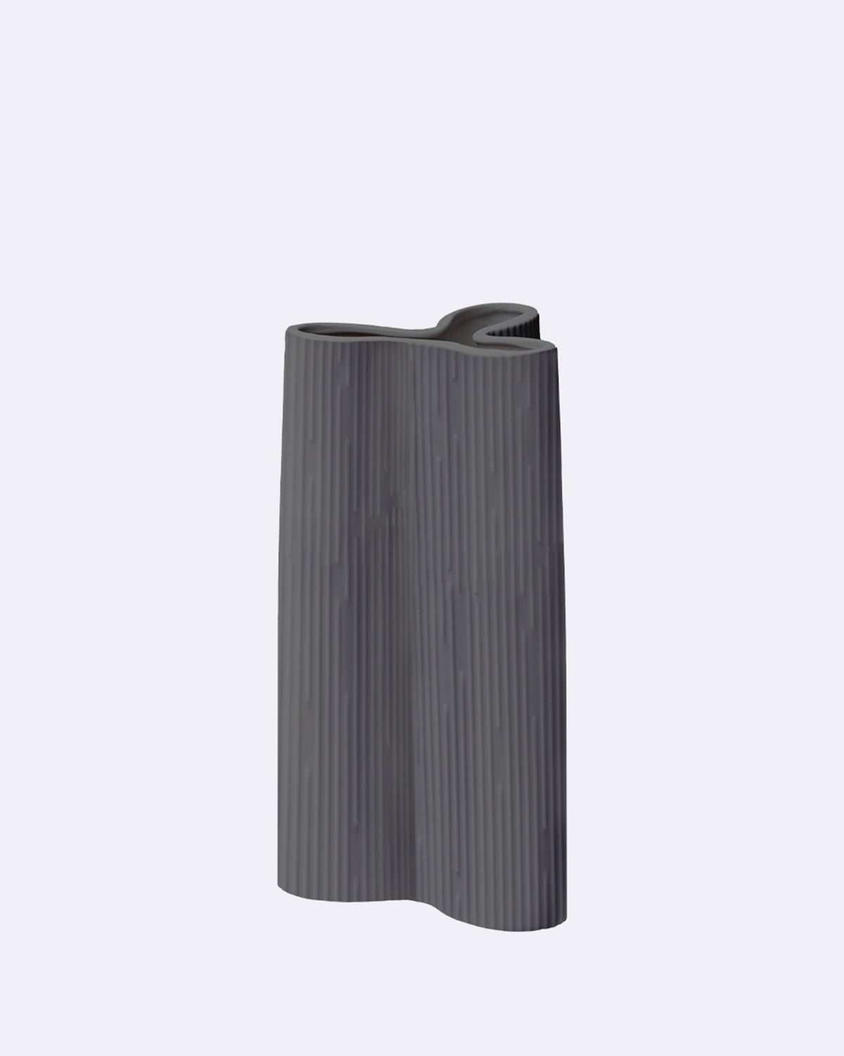 Vase aus Keramik in grau