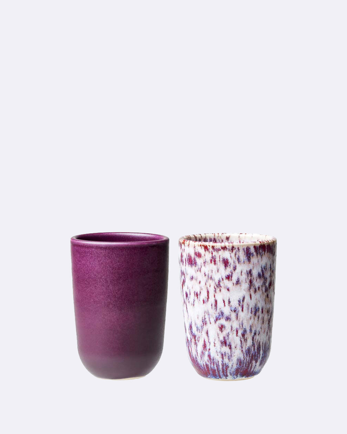 Keramik Kaffeetasse - 2 Stück - Becher-Set - 300ml - Hortensia - Keramik Tasse