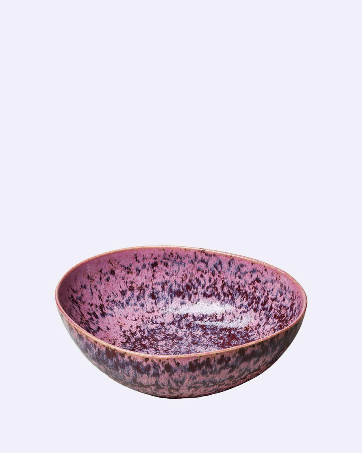 Salatschüssel aus Keramik in rosa/violett 