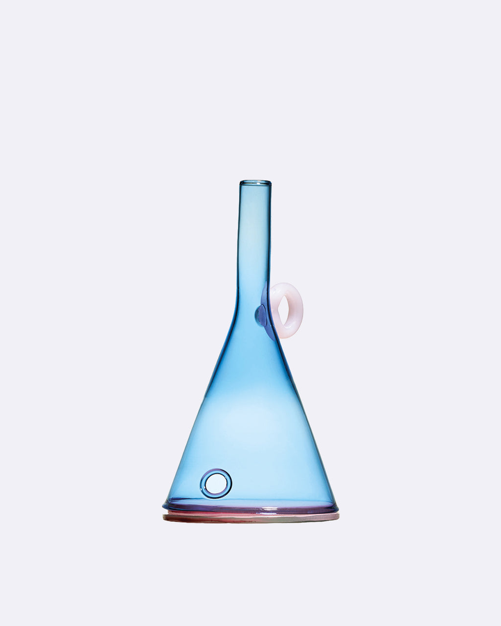 Teelichthalter Kegel L - blue and rose