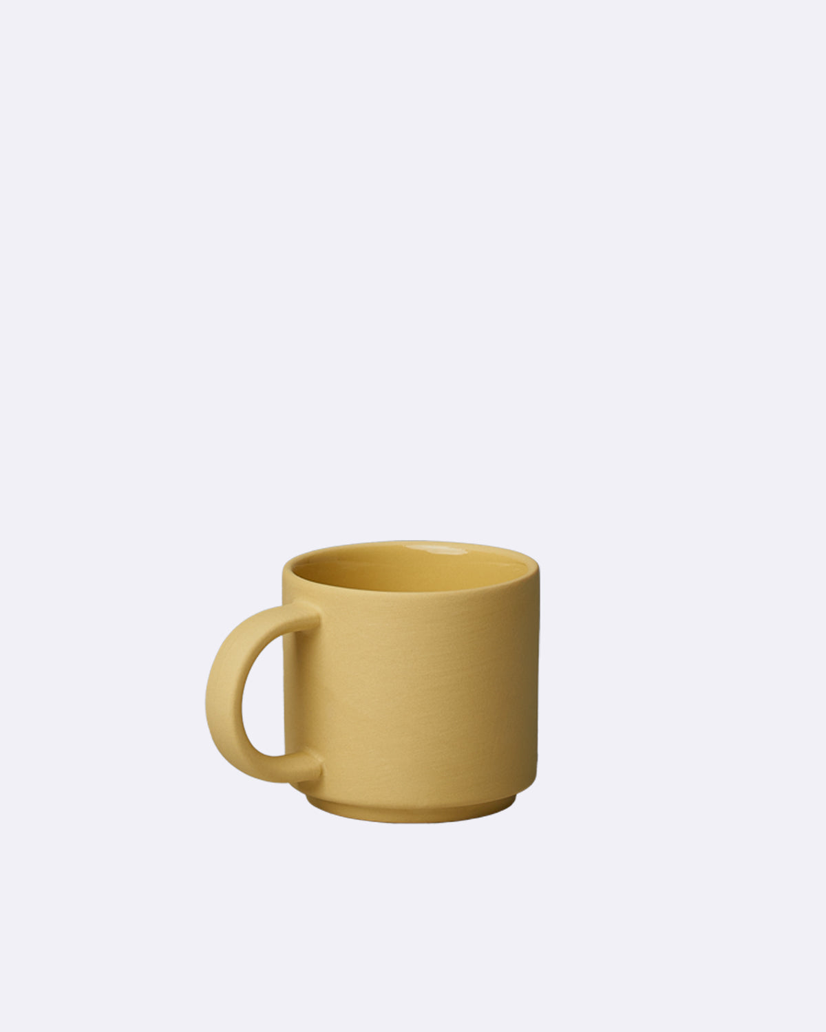 Espressotasse aus Porzellan in hellem Gelb
