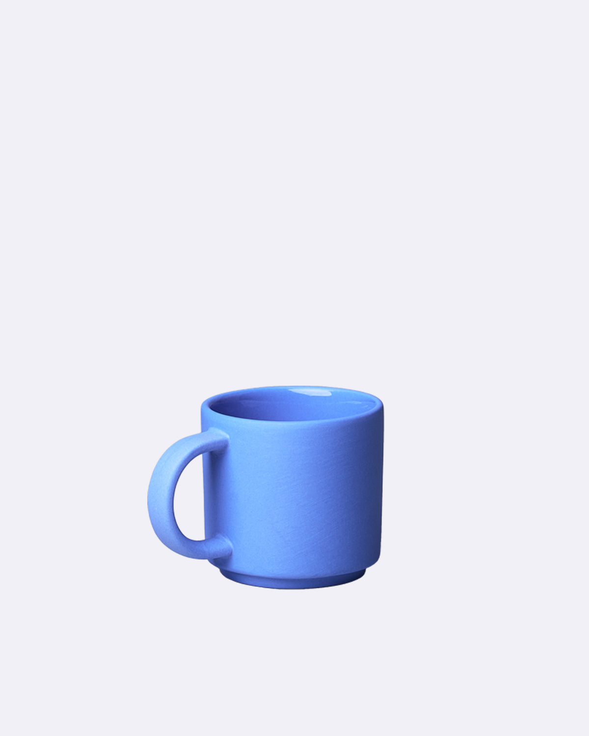 Espressotasse aus Porzellan in Blau ohne sichtbaren Schriftzug