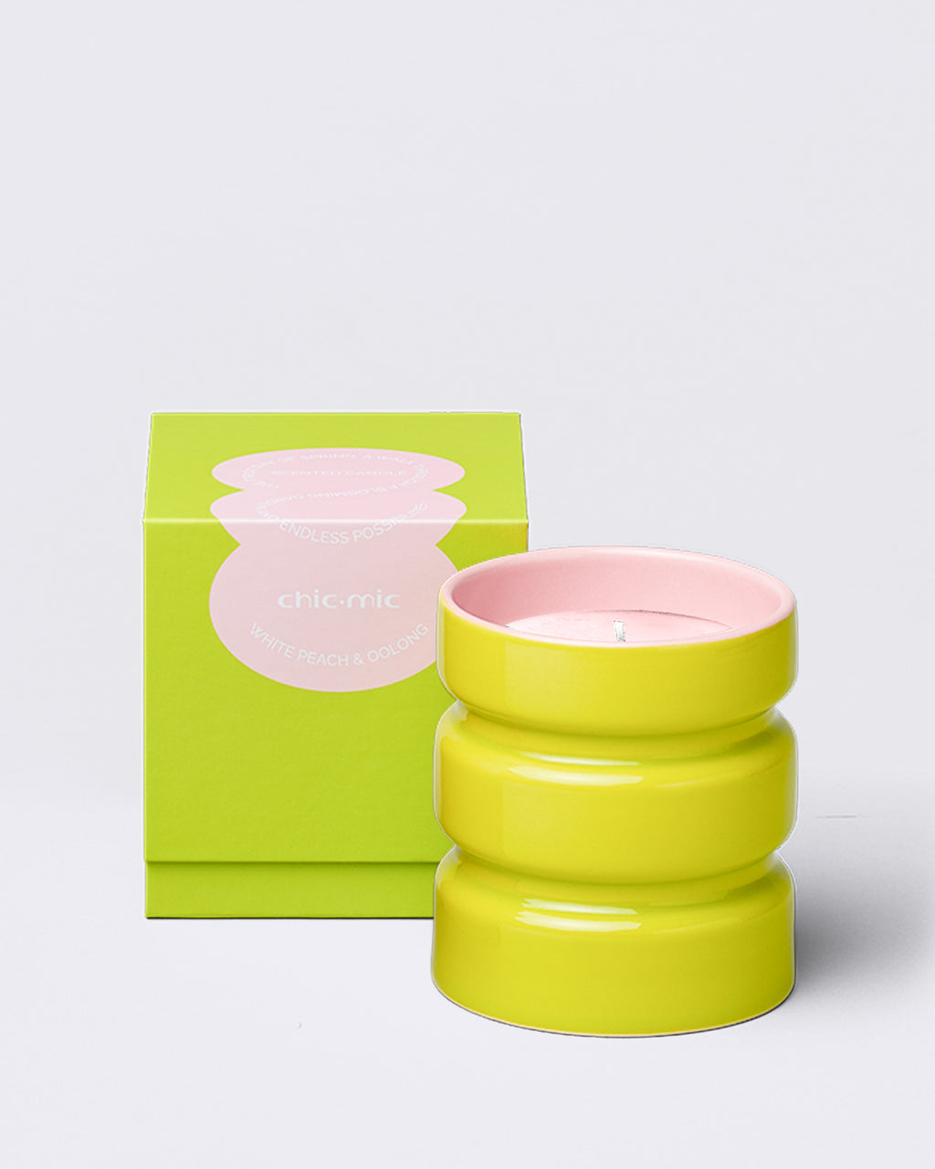 GOOD MOOD Duftkerze -  white peach & oolong