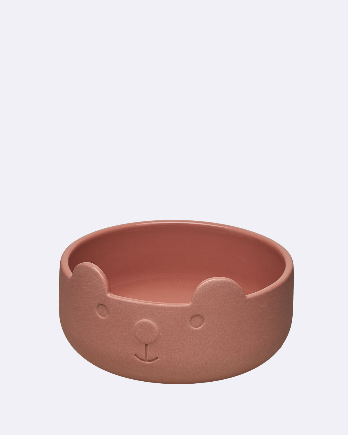 Kinderschüssel aus Keramik in Rosa mit Bärenmotiv