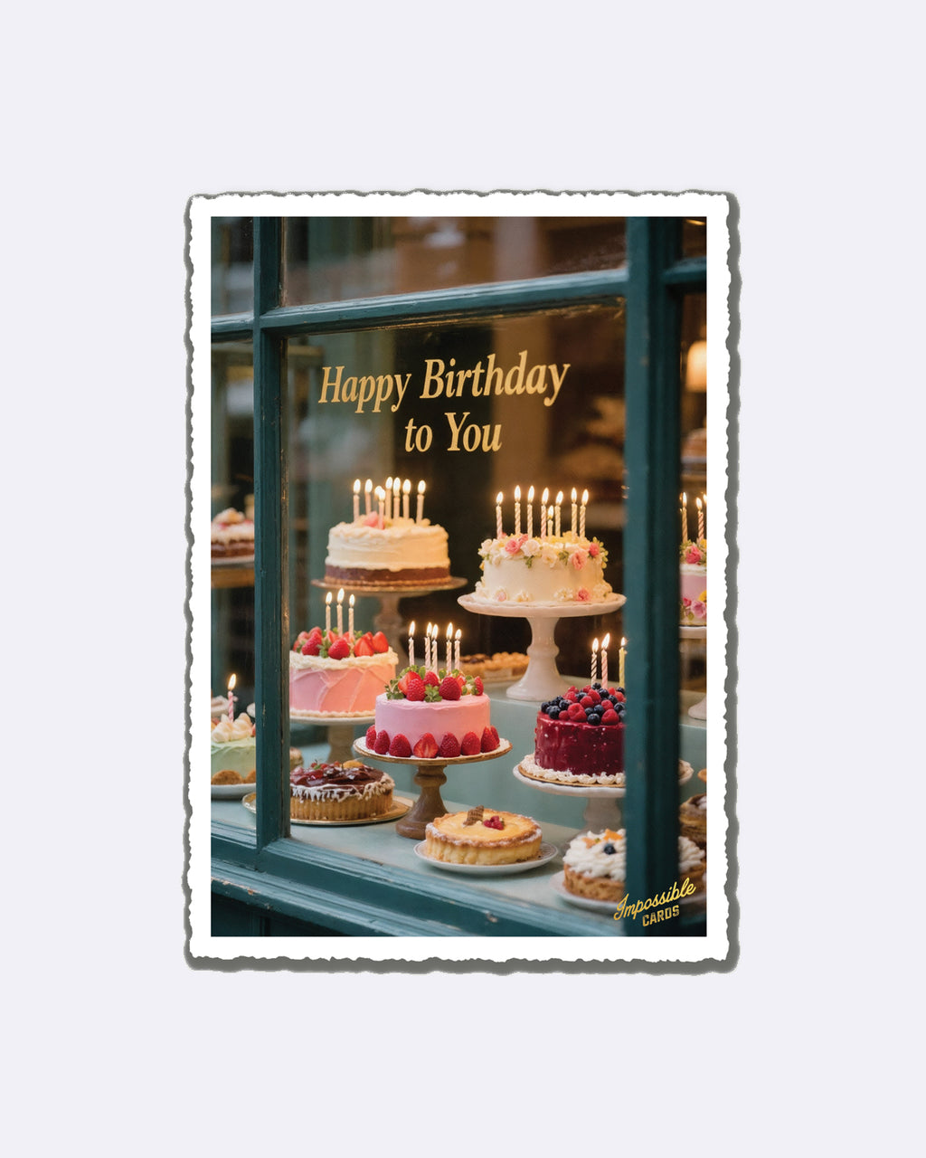 Impossible Card Postkarte - Happy Birthday to you