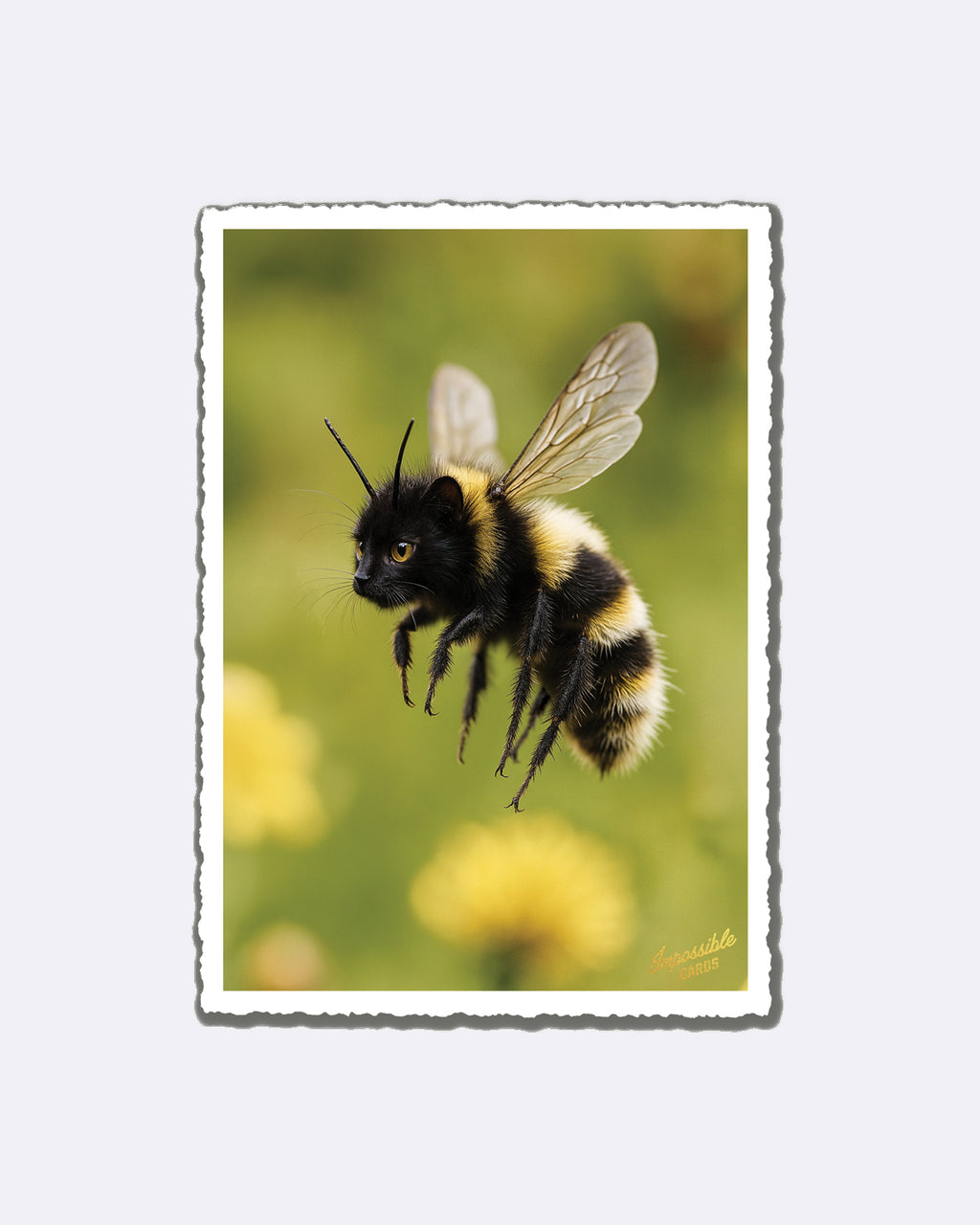 Impossible Card Postkarte - bee cat