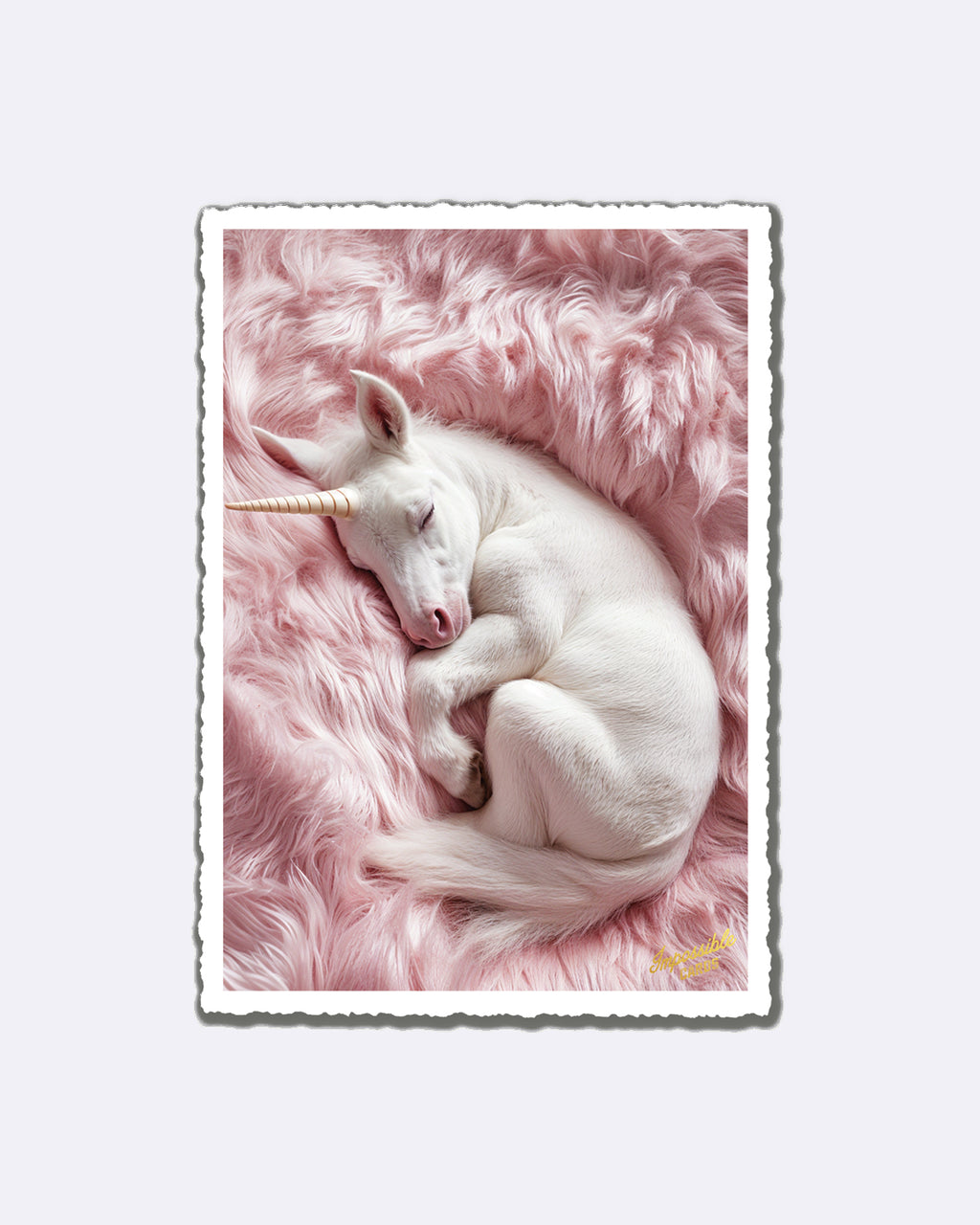 Impossible Card Postkarte - baby unicorn