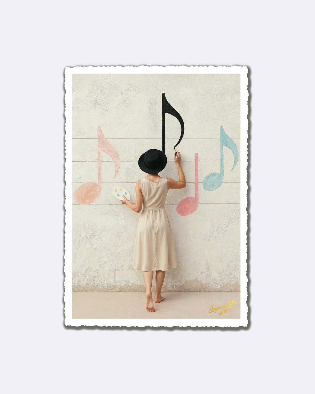 Impossible Card Postkarte - notes