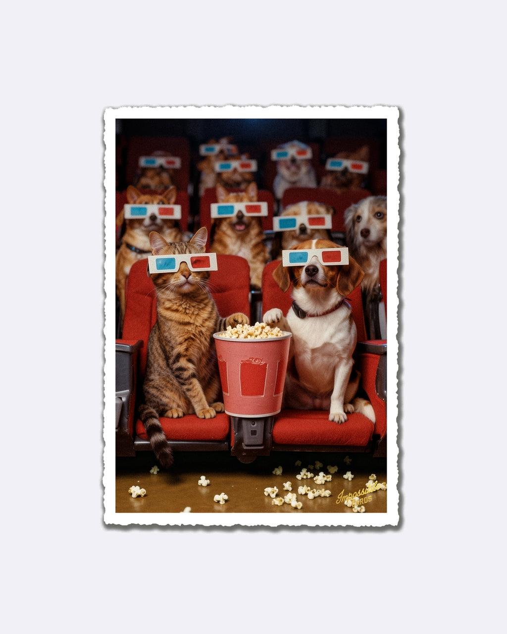 Impossible Card Postkarte - Kino