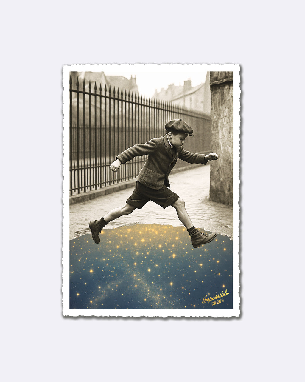 Impossible Card Postkarte - universe jump