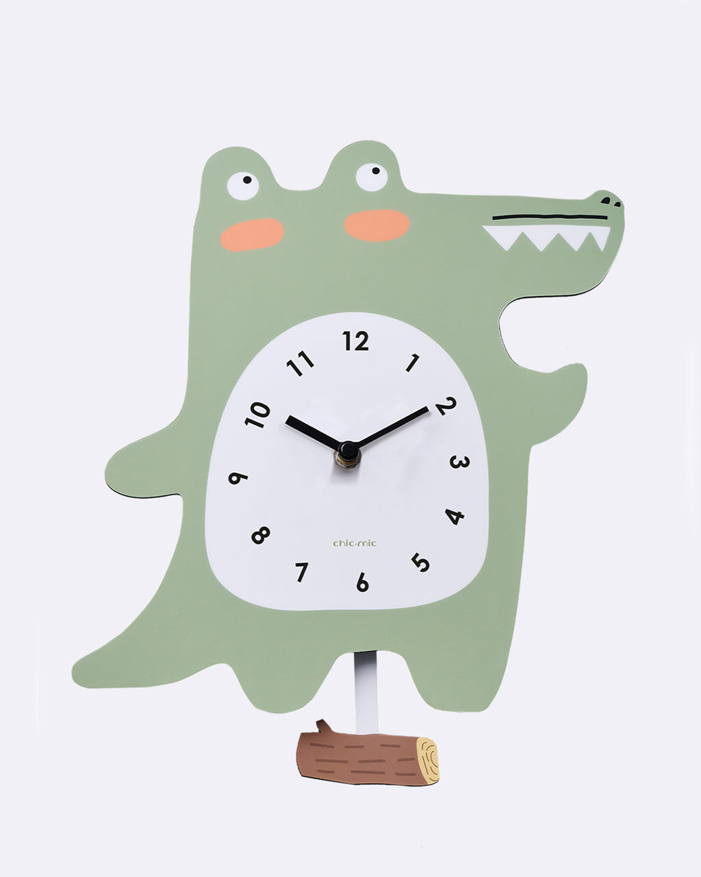 horloge murale pour enfants crocodile