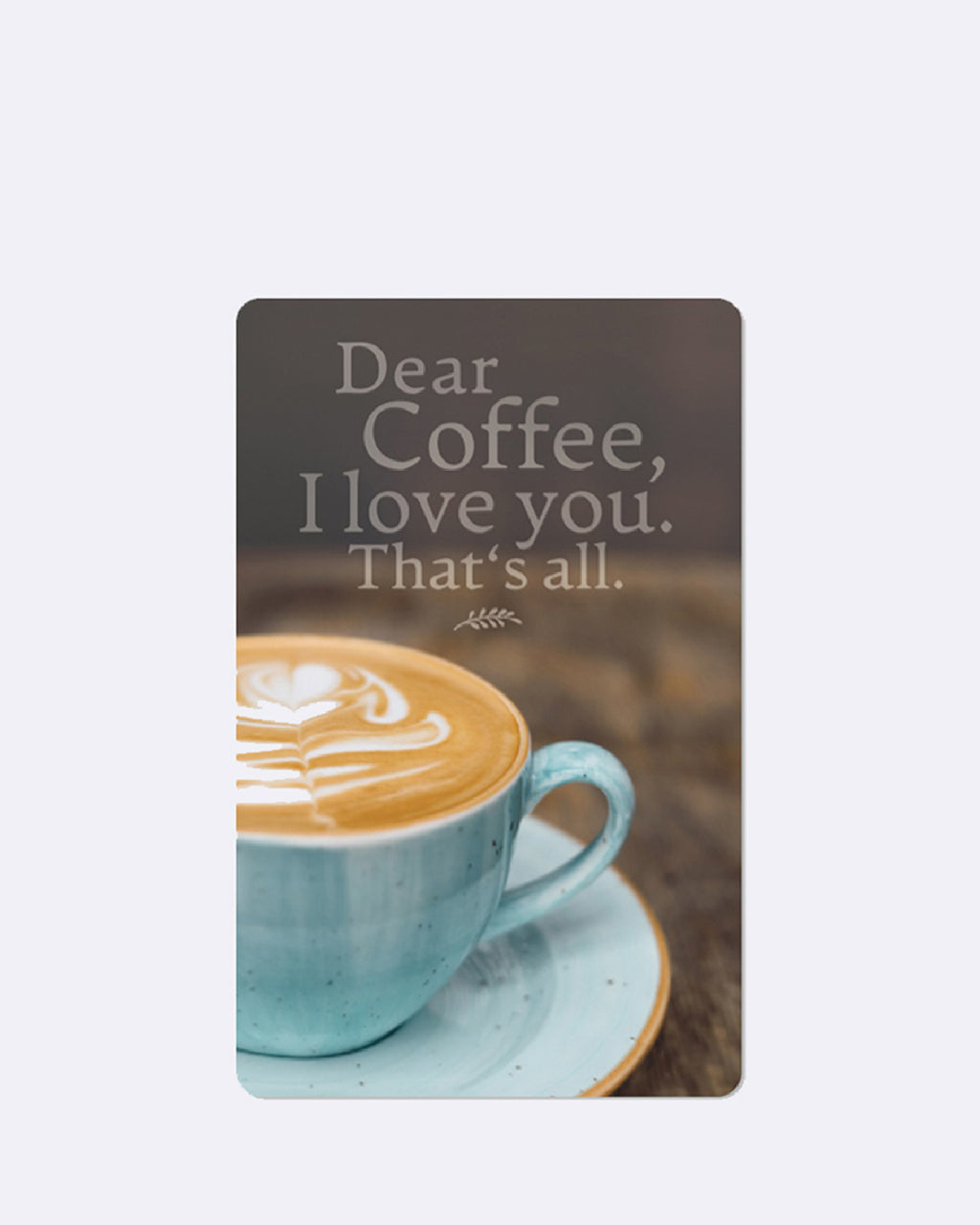 Mini Postkarten Dear coffee