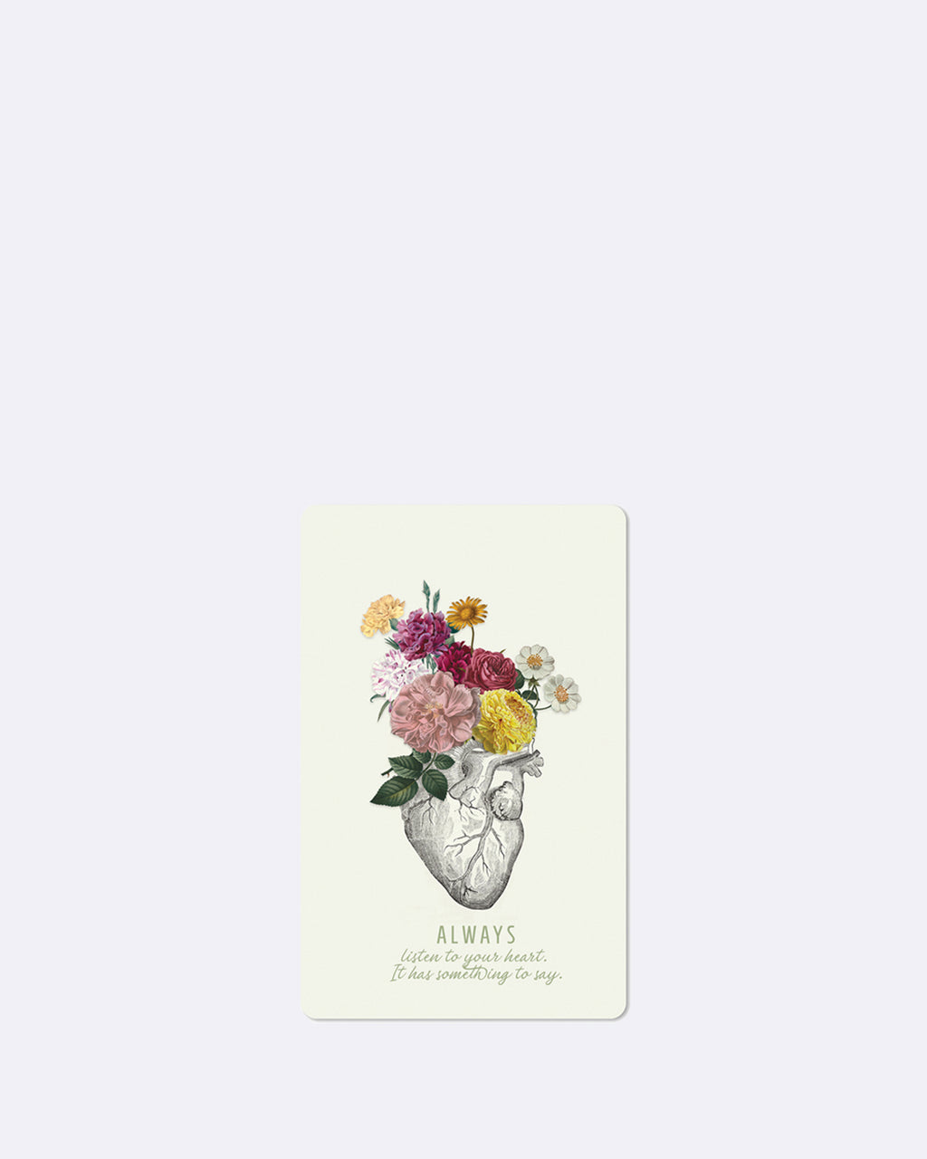 Mini Postcards Flower Heart