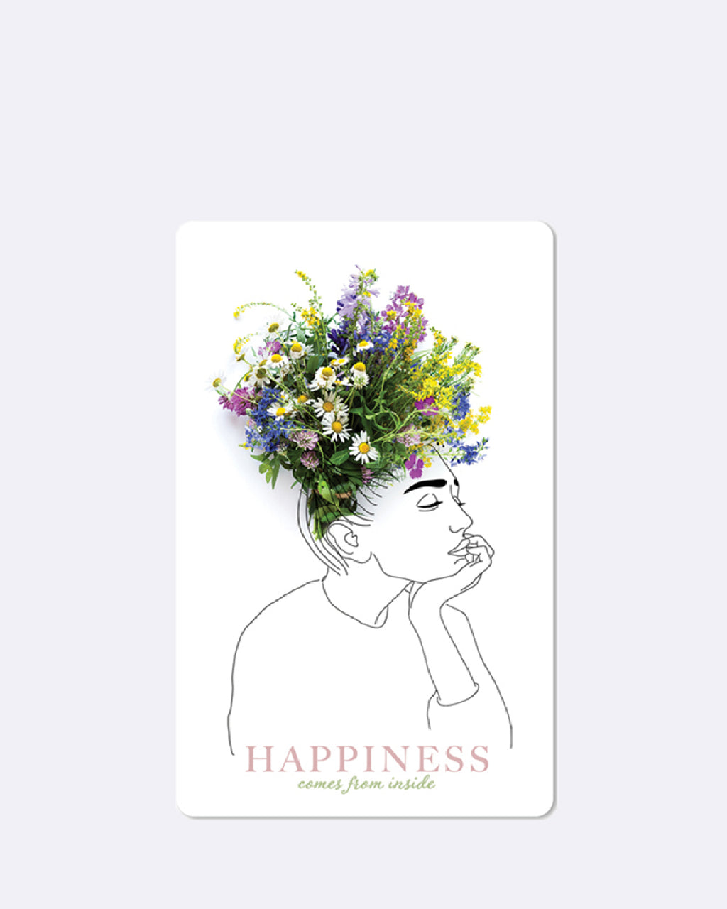 Mini Postkarten Happiness inside