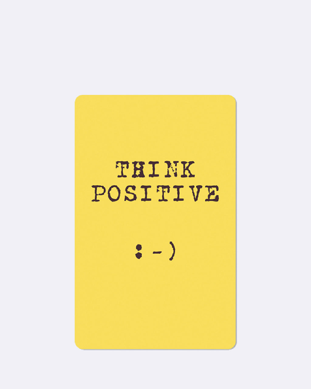 Mini Postkarten Think positive