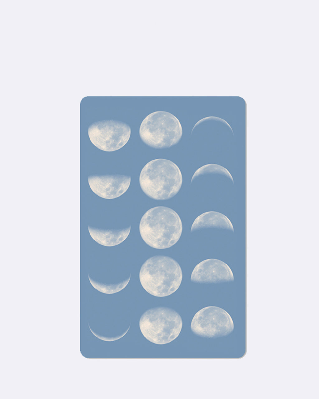 Mini Postkarten - Blue Moon phases