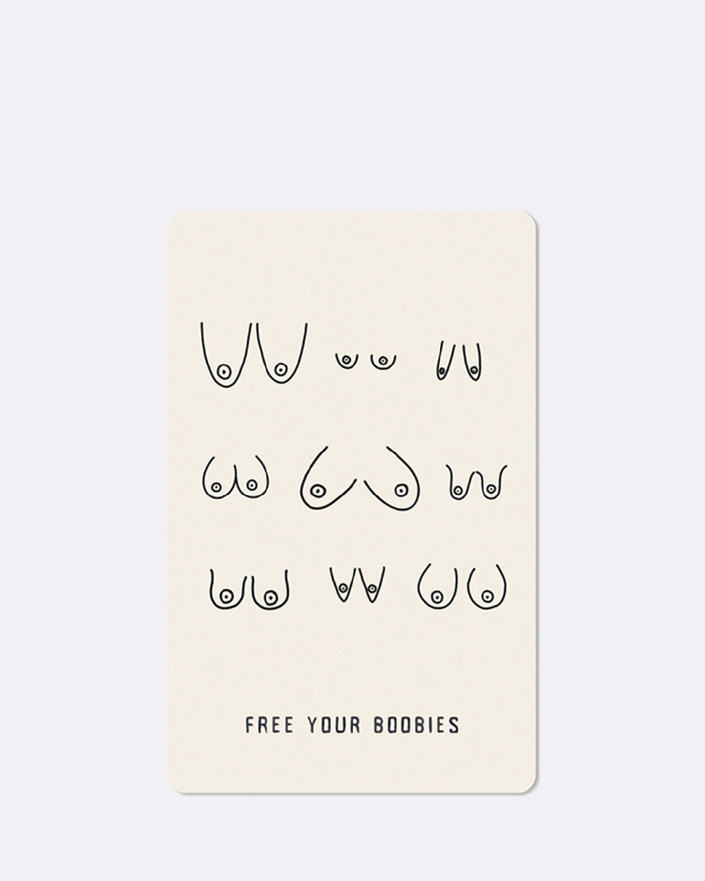 Mini Postkarten Boobies