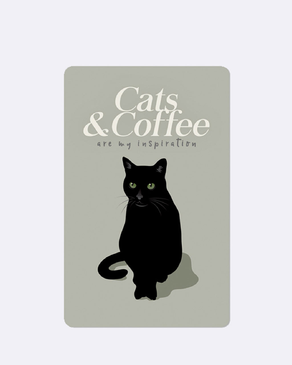 Mini Postkarten - Cats and coffee