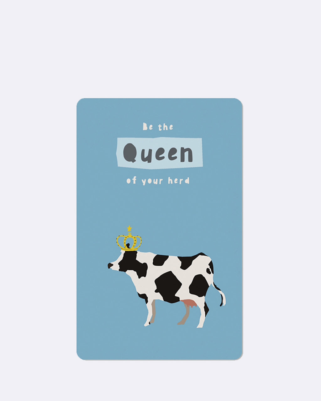 Mini Postkarten - Queen cow