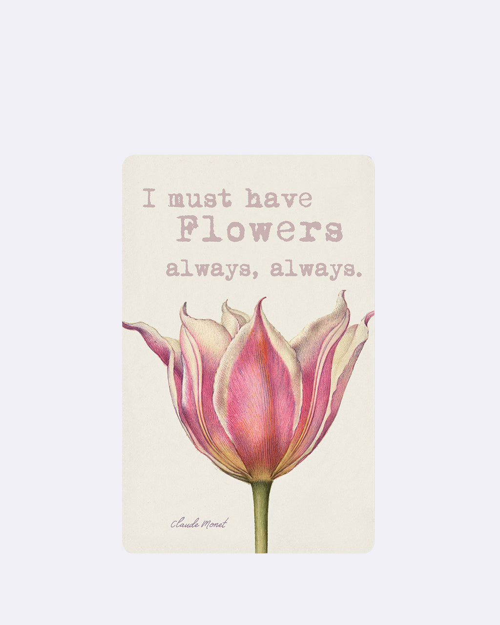 Mini cartes postales - Tulipe