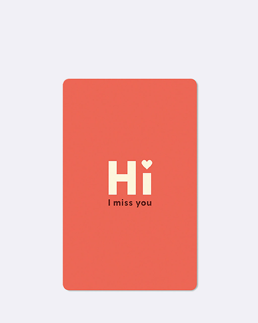 Mini Postkarten - Hi I miss you