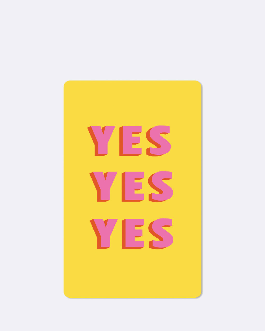 Mini Postkarten - YES YES YES