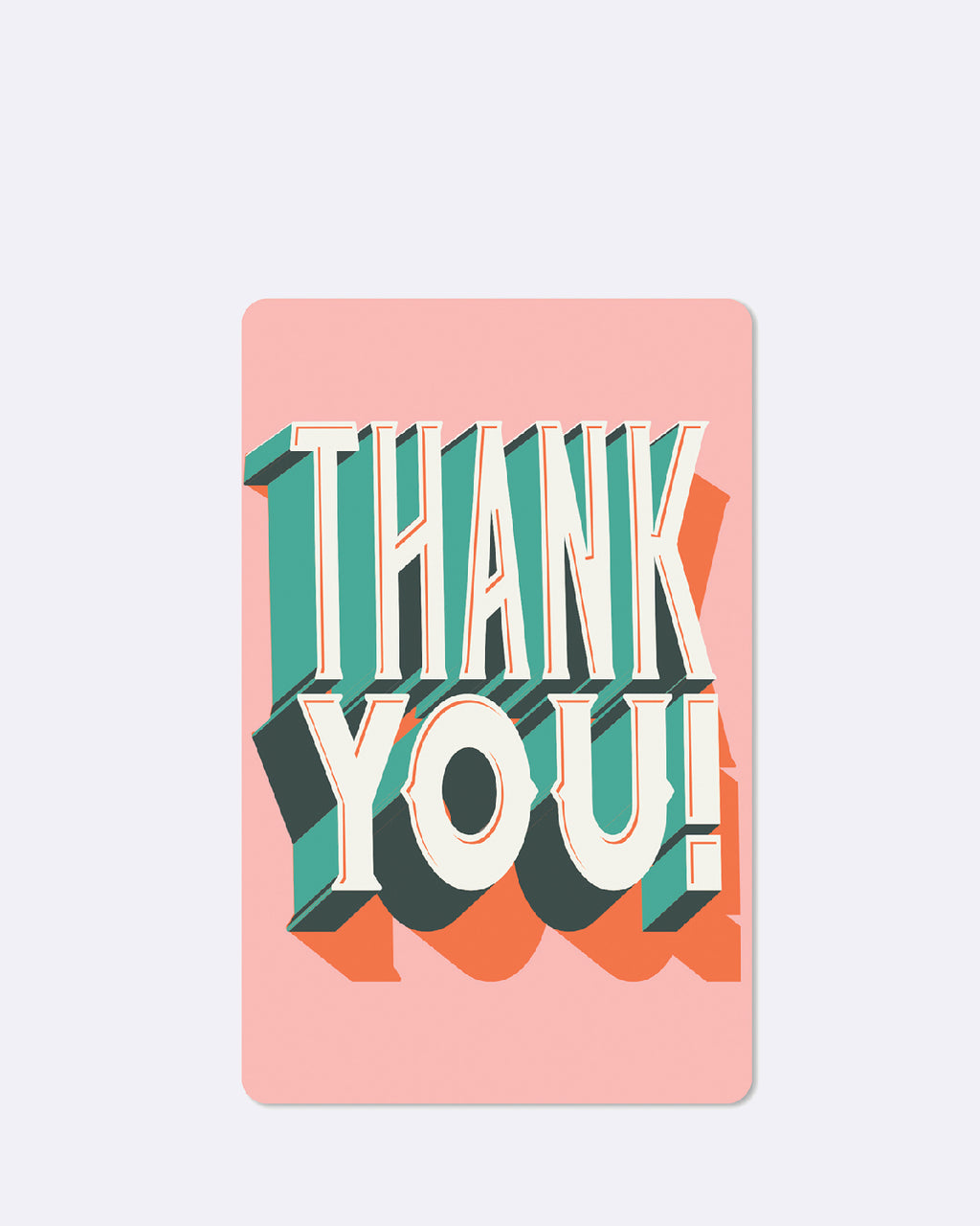 Mini cartes postales - Merci