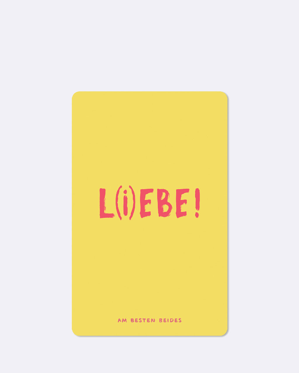 Mini Postkarten - Liebe lebe