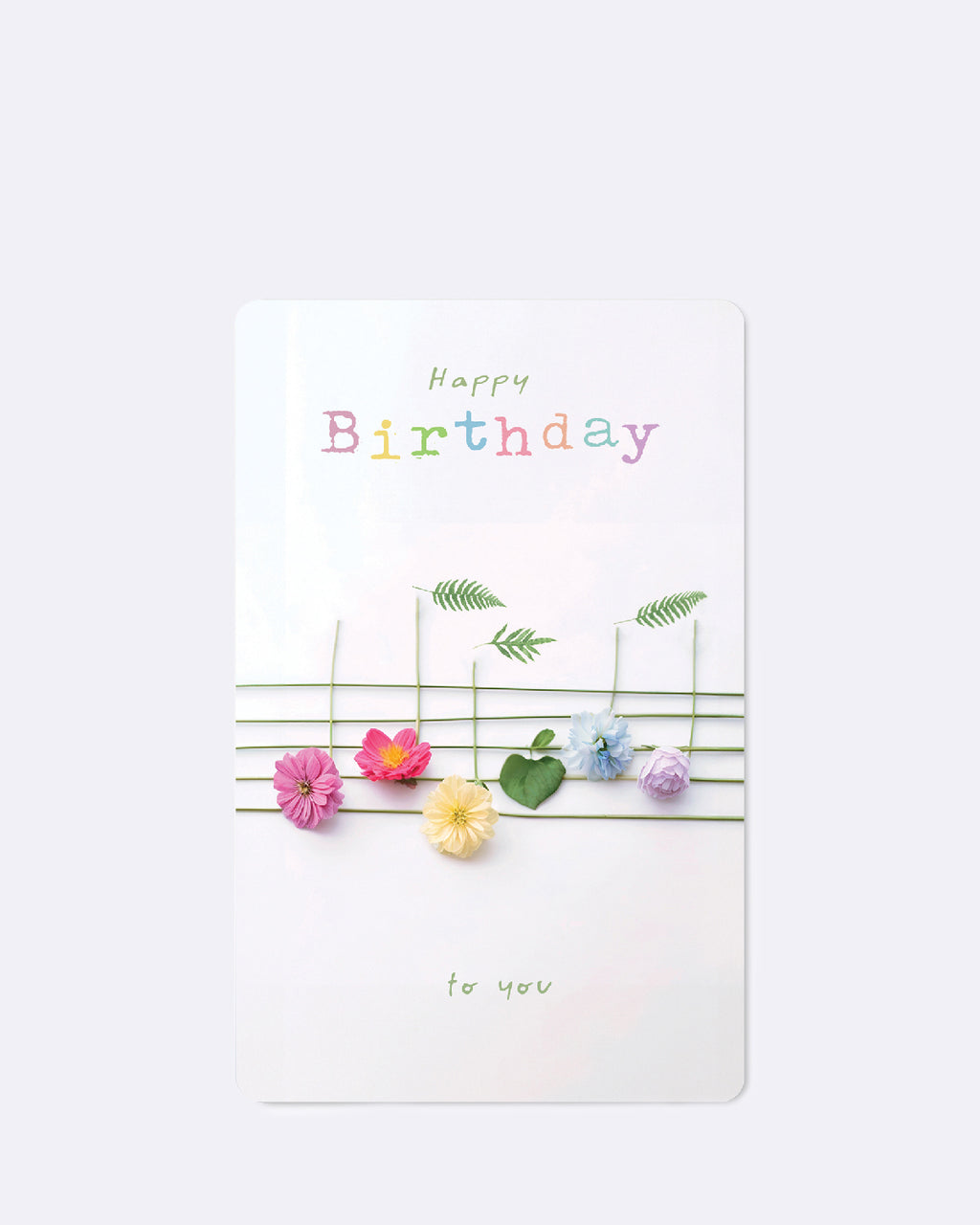 Mini Postkarten - flower notes