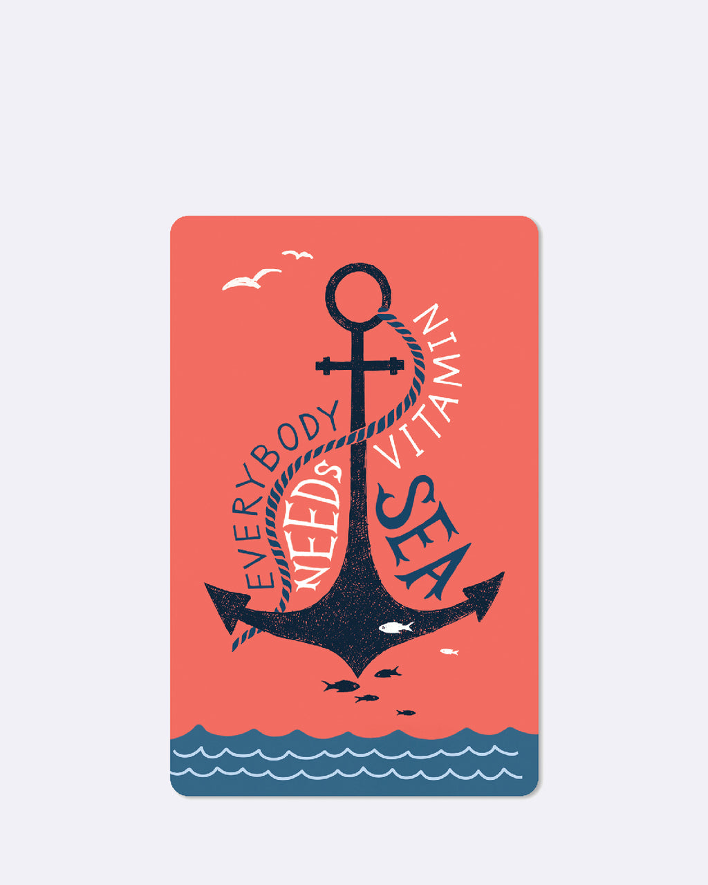 Mini postcards - Everybody needs vitamin sea