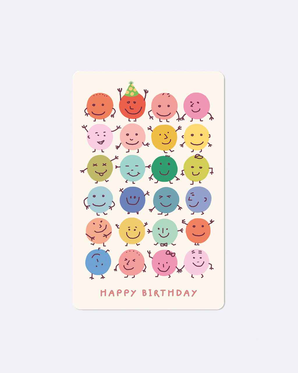 Mini Postkarten - Birthday Smilies