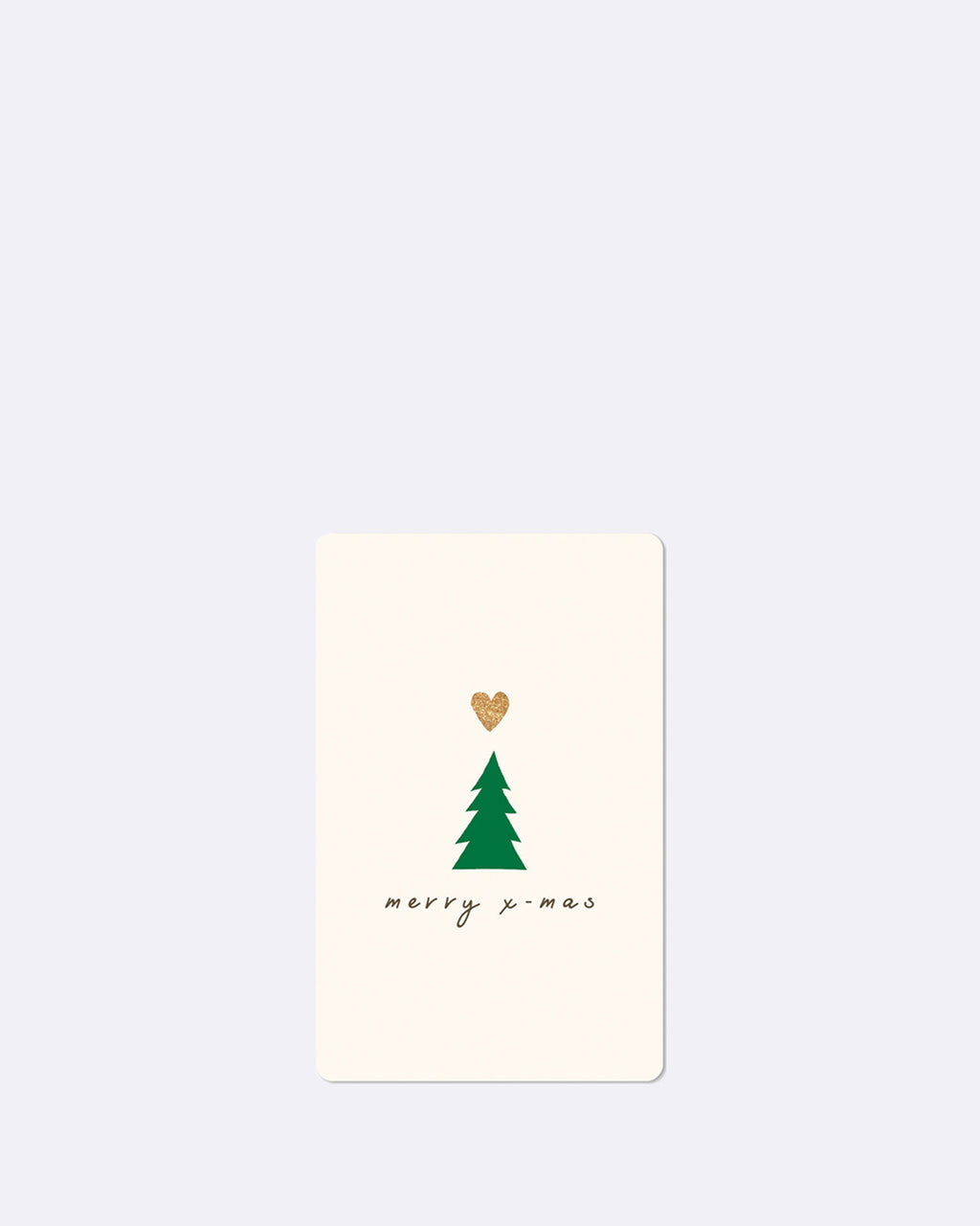 Mini Postkarten Christmas Heart & Tree