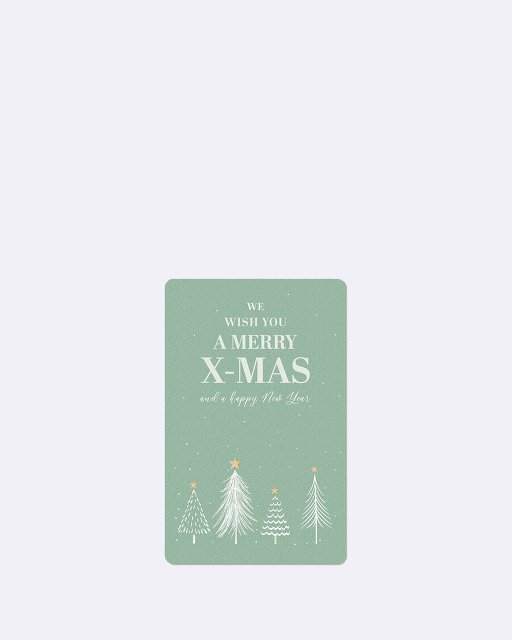 Mini postcards We wish you a merry X-mas