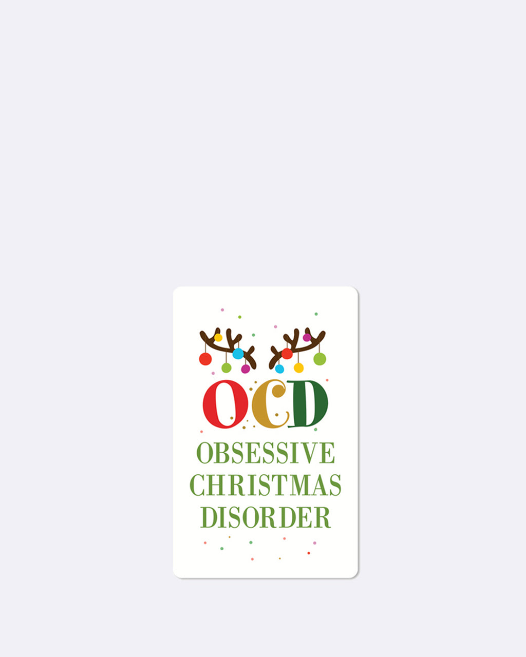 Mini Postkarten Obsessive Christmas Disorder