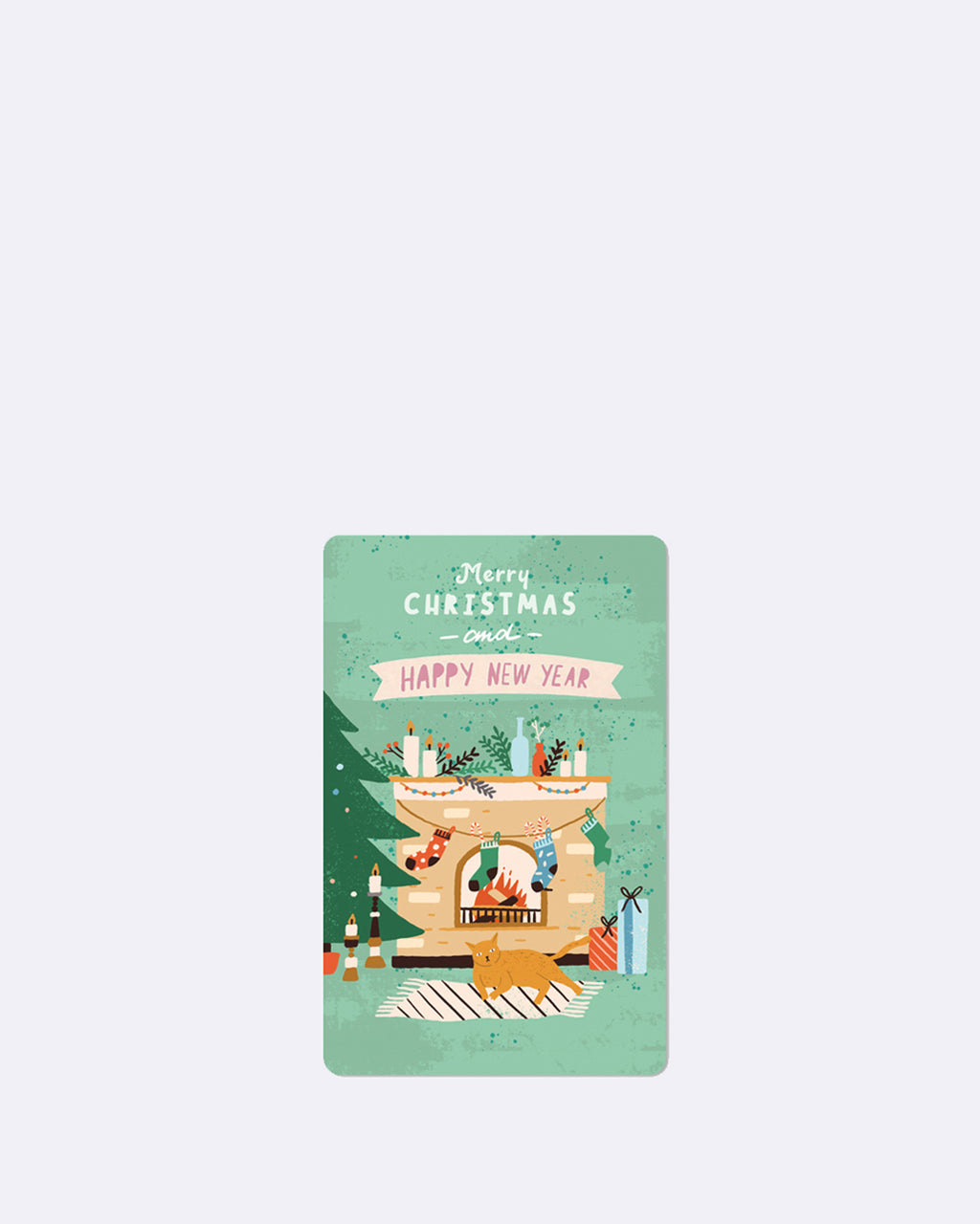 Mini postcards fireplace