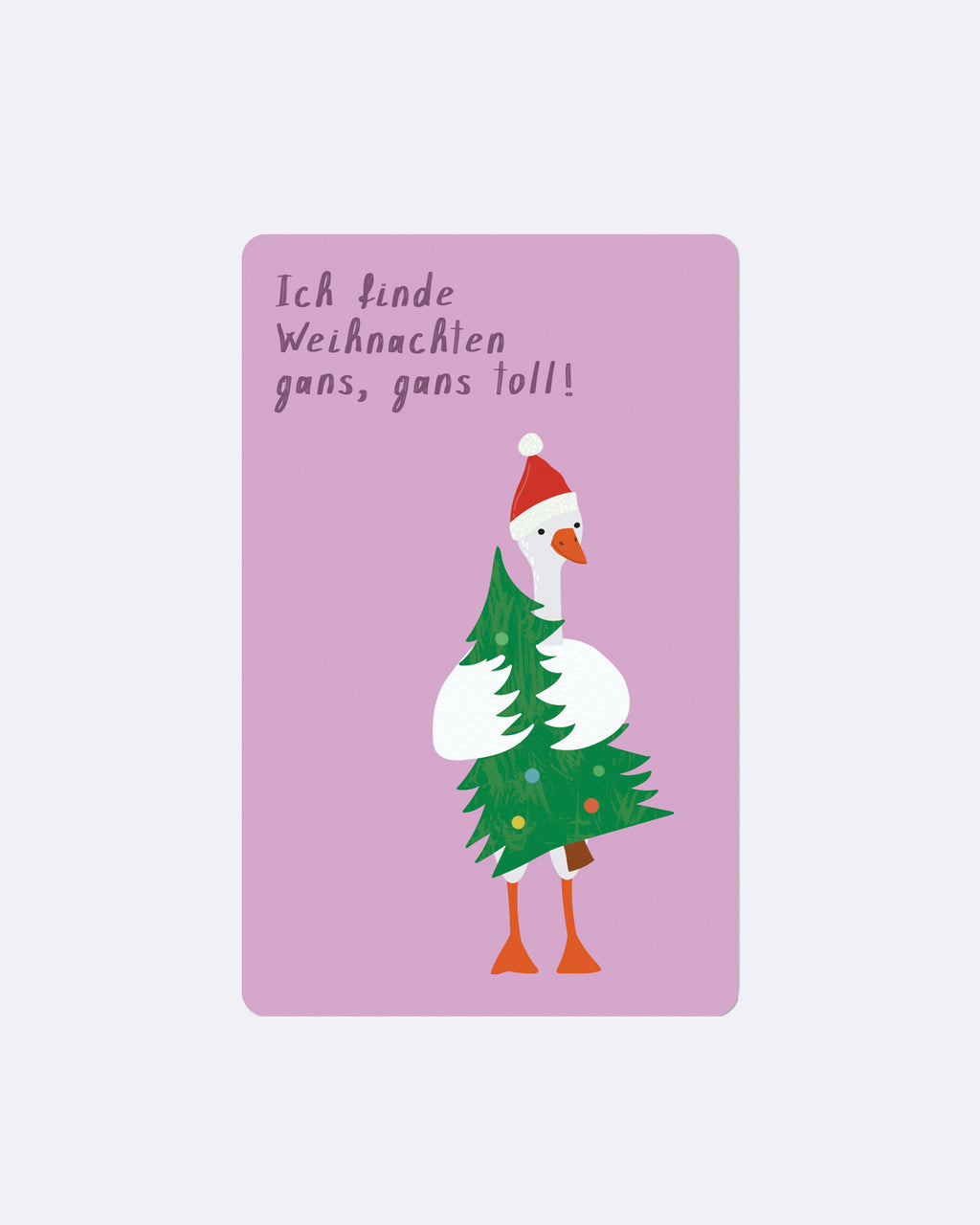 Mini Postkarten - Weihnachten gans gans toll