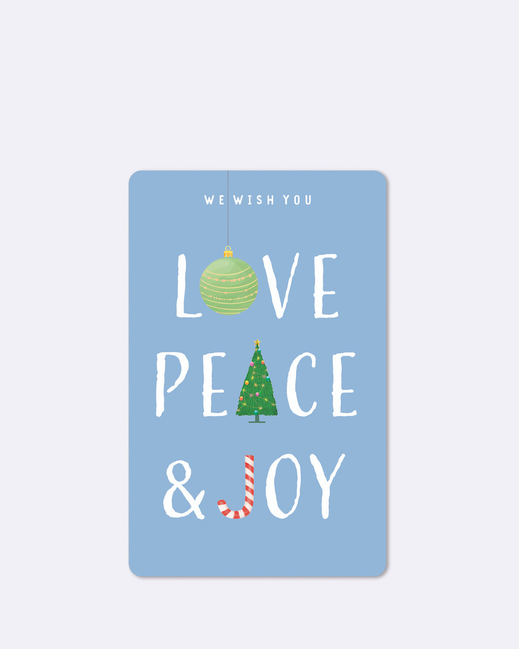 Mini Postkarten - Love Peace & Joy